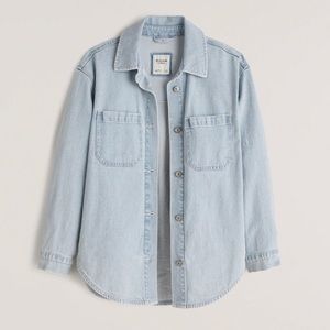 Oversized Denim Shirt Jacket